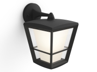 Philips Hue White Color Ambiance Outdoor Econic Down Vegglampe - Svart