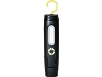 ELWIS ROYAL Opladebar 2-i-1 LED lygte: håndlampe & lommelygte. 3 lysstyrker. Høj CRI. Knækfunktion. Krog. Magnet i bund. USB ledning medfølger