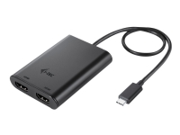 i-Tec - Ekstern videoadapter - USB-C 3.1 - 2 x HDMI - svart