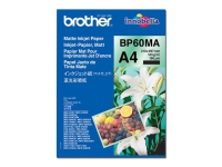 Brother BP60MA Matte Inkjet Paper - Mat - A4 (210 x 297 mm) - 145 g/m² - 25 ark papir