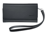 Nokia CP-590 - Lomme for mobiltelefon - lær - svart - for Lumia 900