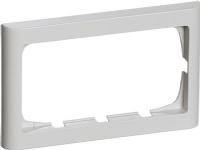 LAURITZ KNUDSEN FUGA® ramme Softline 63 2 modul vandret til 2 modul indsats, lysegrå.