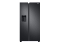 Samsung RS6GA8842B1 - Kjøleskap/fryser - side-ved-side med vannautomat, isdispenser - bredde: 91.2 cm - dybde: 71.6 cm - høyde: 178 cm - 634 liter - Klasse D - premium black steel
