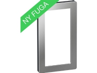 LK FUGA PURE designramme stål for 2-modul indsatse, stål