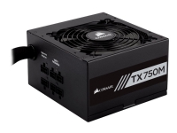 CORSAIR TX-M Series TX750M - Strømforsyning (intern) - ATX12V 2.4/ EPS12V 2.92 - 80 PLUS Gold - AC 100-240 V - 750 watt - aktiv PFC - Europa