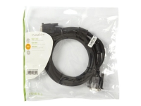 Nedis - VGA-kabel - HD-15 (VGA) (hann) til HD-15 (VGA) (hann) - 3 m - tommelskruer - svart