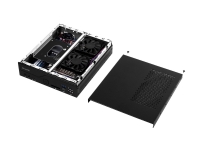 Shuttle XPC slim DH410S - Barebone - Slim-PC - LGA1200-sokkel - Intel H410 - ingen CPU - RAM 0 GB - GigE - svart