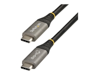 StarTech.com 20in 50cm USB C Cable 10Gbps, USB-IF Certified USB-C Cable, USB 3.1/3.2 Gen 2 Type-C Cable, 100W (5A) Power Delivery Charging, DP Alt Mode, USB C to C Cord, Charge & Sync - Thunderbolt 3 Compatible (USB31CCV50CM) - USB-kabel - USB-C (han