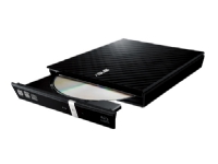 ASUS SDRW-08D2S-U LITE - Platestasjon - DVD±RW (±R DL) / DVD-RAM - 8x/8x/5x - USB 2.0 - ekstern - svart