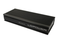 LC Power LC-M2-C-NVME-2X2 - Drevkabinett - M.2 - M.2 NVMe Card - USB 3.2 (Gen 2x2) - svart