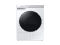 Samsung DV90T8240SH/S6, Frittstående, Frontmatet, Varme pumpe, Hvit, Rotasjon, Berøringskontroll, Sort