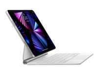 Apple Magic Keyboard - Tastatur og folioveske - med styrepute - bakbelysning - Apple Smart connector - Svensk - hvit - for 11-inch iPad Pro (1st generation, 2nd generation, 3rd generation) 10.9-inch iPad Air (4th generation)
