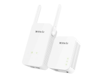 Tenda PH5 - Strømlinjeadaptersett - GigE, HomePlug AV (HPAV) 2.0 - veggpluggbar - med Tenda AV1000 2-Port Gigabit Wi-Fi Powerline Extender