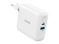 Anker PowerCore III Fusion 5K - Strømbank / strømadapter - 5000 mAh - 18 watt - IQ - 2 utgangskontakter (USB, USB-C) - hvit - Europa