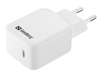 Sandberg USB-C AC Charger PD18W - Strømadapter - 18 watt - 3 A (USB-C) - Europa