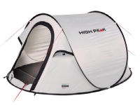 High Peak Vision 2, Camping, Tunell Telt, 2 person(er), Svart, Grå