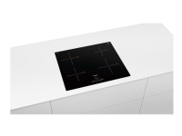 Bosch Serie | 4 PUE611BF1E - Induksjonskomfyrtopp - 4 plater - Nisje - bredde: 56 cm - dybde: 49 cm - svart - uten ramme - svart