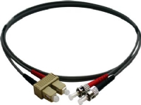 OPTIFAB Patchkabel SC-ST 62,5/125 OM1 multimode, duplex, længde: 3,0 meter, farve: grå med LSZH kappe.