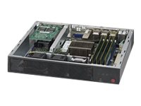 Supermicro SuperServer E300-8D - Server - Mini-1U - 1-veis - 1 x Xeon D-1518 / 2.2 GHz - RAM 0 GB - uten HDD - AST2400 - GigE, 10 GigE - uten OS - monitor: ingen - svart