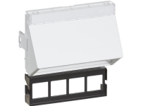 LAURITZ KNUDSEN Dataudtag CLICLINE® T8 for 4 Actassi® konnektorer Farve: hvid