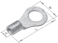 ELPRESS Uisoleret ringkabelsko B1543R, 0,75-1,5mm², M4 - (100 stk.)