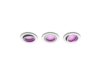 Philips Hue White Color Ambiance Centura Innfelt sted Rund- Triple Pack - Hvit