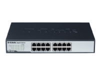 D-Link DGS 1016D - Switch - ikke-styrt - 16 x 10/100/1000 - stasjonær, rackmonterbar