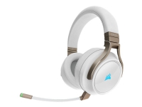 CORSAIR Gaming VIRTUOSO RGB - Hodesett - full størrelse - 2,4 GHz - trådløs, kablet - USB, 3,5 mm jakk - perle