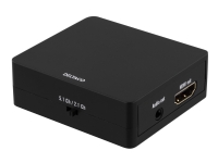 DELTACO HDMI-7038 - HDMI-lydsignalutskiller - svart