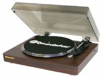 Roadstar TT-385BT-T, Direktedrevet platespiller, Automatisk, Tre, Knapper, SD, Automatisk stans