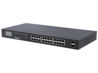 Intellinet 561242, Uhåndtert, Gigabit Ethernet (10/100/1000), Full tosidig, Strøm over Ethernet (PoE), Rack-montering, 1U