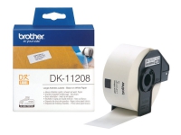 Brother DK-11208 - Svart på hvitt - 400) adresselapper - for Brother QL-1050, 1060, 500, 550, 560, 570, 580, 600, 650, 700, 710, 720, 820