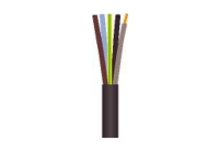 Gummikabel 5G10 mm² H07RN-F sort 450/750V ring med 15 meter, kabeldiameter 22,3 mm