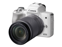 Canon EOS M50 - Digitalkamera - speilløst - 24.1 MP - APS-C - 4K / 25 fps - 8.3optisk x-zoom EF-S 18 - 150 mm IS STM linse - Wi-Fi, NFC, Bluetooth - hvit