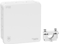 SCHNEIDER IP65 Mureva membrandåse inklusiv Aflastning IP65 hvid. Kan bruges i Koldt klima, ned til -25 °C. Halogenfri