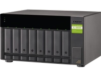 QNAP TL-D800C, HDD/SSD-kabinett, 2.5/3.5, Serial ATA II,Serial ATA III, 6 Gbit/s, Hot-swap, Svart, Grå