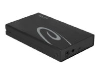 Delock - Drevkabinett - 3.5 - SATA 6Gb/s - USB 3.2 (Gen 2) - svart