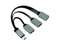 LogiLink UA0315, USB 3.2 Gen 1 (3.1 Gen 1) Type-C, USB 2.0,USB 3.2 Gen 1 (3.1 Gen 1) Type-A, 5000 Mbit/s, Svart, Grå, USB, 1 stykker