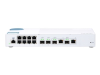 QNAP QSW-M408-2C - Switch - Styrt - 2 x 10 Gigabit SFP+ + 2 x kombo 10 Gigabit SFP+ + 8 x 10/100/1000 - stasjonær