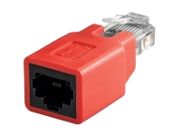 Goobay 68912, RJ45, RJ45, Rød