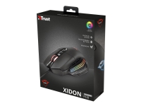 Trust Gaming GXT 940 Xidon RGB - Mus - ergonomisk - høyrehendt - optisk - 8 knapper - kablet - USB 2.0