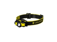 Led Lenser iH5R, Hodebåndslommelykt, Svart, Gult, IPX4, 400 lm, 180 m, 35 timer
