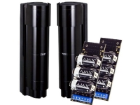 Liniedetektor, 4 infrarøde skud 100m, IP65, forsyning: 2 x 3.6V 17Ah batteri pr. enhed (medfølger ikke)