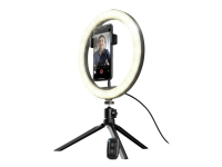 Trust Maku Ring Light Vlogging Kit - Ringlys - 1 hoder x 120 lampe - LED - 10 W - DC