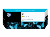 HP 81 - 680 ml - gul - original - DesignJet - blekkpatron - for DesignJet 5000, 5000ps, 5000ps uv, 5000uv, 5500, 5500 uv, 5500mfp, 5500ps, 5500ps uv