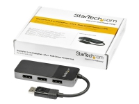 StarTech.com 3-Port Multi Monitor Adapter, DisplayPort 1.4 to 3x 4K DP Video Splitter, Triple or Dual 4K, Laptop/Desktop DisplayPort MST Hub for Multiple Monitors, Windows Display Adapter - Multi Stream Transport (MST14DP123DP) - Video/lyd-splitter -