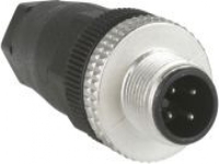 Stik M12 4P lige han
