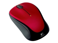 Logitech M235 - Mus - optisk - trådløs - 2.4 GHz - USB trådløs mottaker - rød