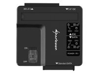 Sharkoon DriveLink Combo USB 3.0 V2, Harddisk, SSD, Parallel ATA (IDE), SATA, Serial ATA II, Serial ATA III, 2.5,3.5,5.25, 5000 Gbit/s, Svart, Status