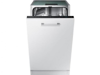 Samsung DW50R4060BB, Fullstendig innebygget, Slimline (45 cm), Hvit, Sort, Berøringskontroll, Kurv